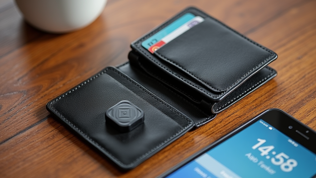 Wallet tracker in slim wallet